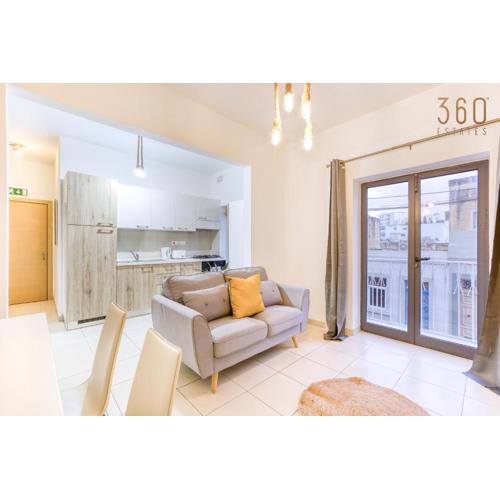 Modern 1BR home with Private Balcony in St Julians by 360 Estates