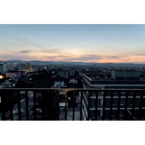 Modern apartment overlooking the city of Tirana