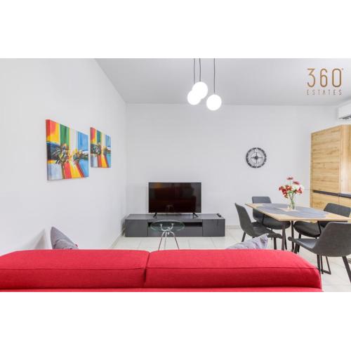 Modern Apartment with Sofabed & Balcony in Gzira by 360 Estates
