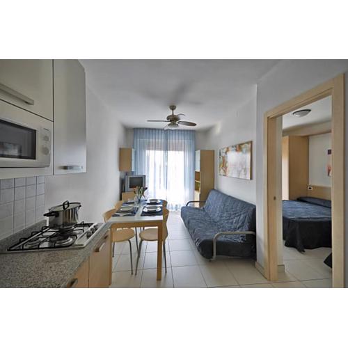 Modern flat with balcony in a residence in Caorle