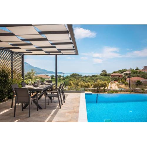 Modern Kefalonia Villa 3 Bedrooms Villa Anthelia Private Pool Stunning Sea Views Klismata