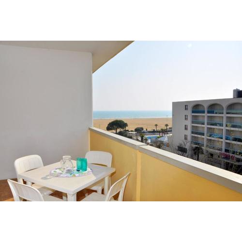 Modern studio apartment with seaview balcony