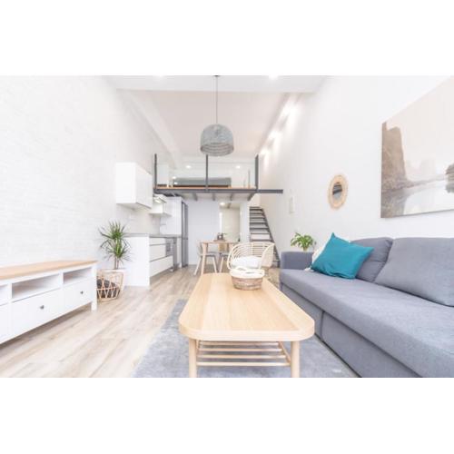 Modern Studio on two levels, 3 minutes from the sea