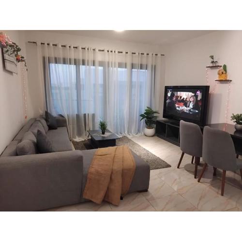 Modern Two-Bedroom Apartment with Garden View