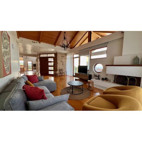 Modern villa overlooking Mytilene