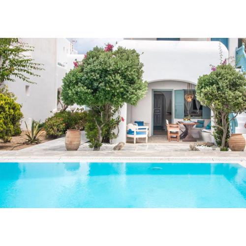 Mykonian Style w Shared Pool Houses & Nighttime Security Guard