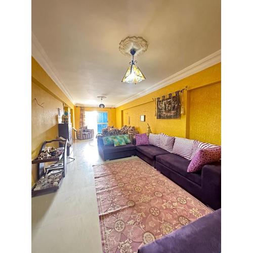 Nasr City - 2Bhk apartment - Fully furnished and equipped- super lux finishing- Sunny - 4th floor - Lift is located in front of the flat