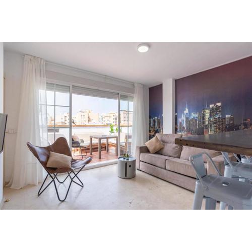 New Penthouse GR3- flat in Málaga Center with Cozy Terrace