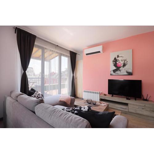 New Sofia Skyline 1BDRM Free Parking & Terrace