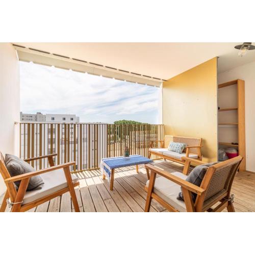 Nice T2 with a large furnished balcony in Toulouse