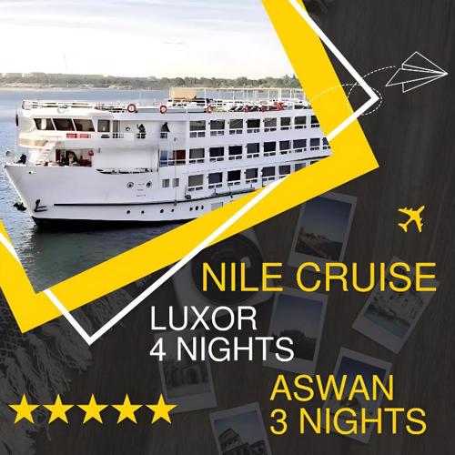 NILE CRUISE ROYAL QUEEN I Every Saturday from Luxor 4 nights, and every Wednesday from ASWAN 3 nights