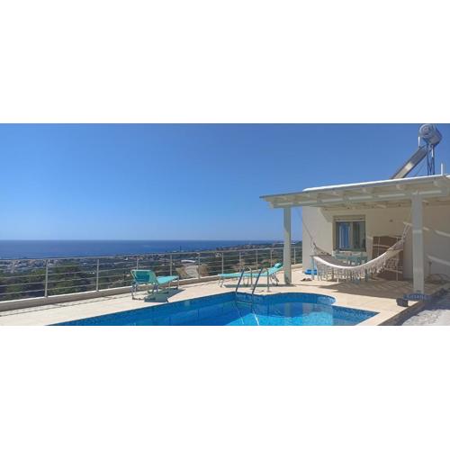 O Kairos , piscine, vue panoramique sur la mer, tranquillité