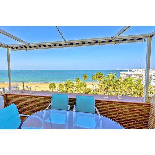 Ocean Sunset Beachfront House with Terraces