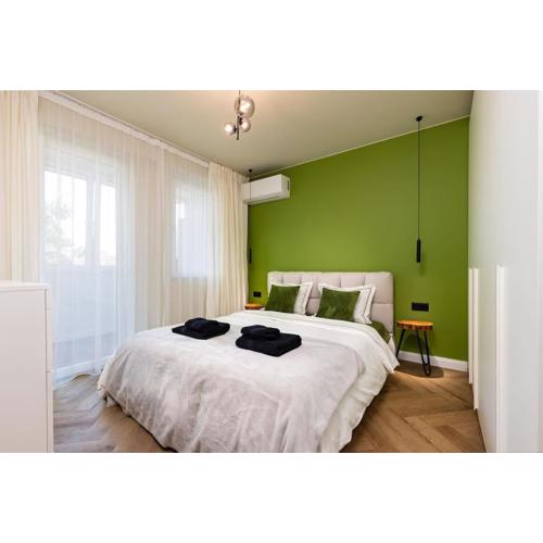 Olive Green Designer Apartment