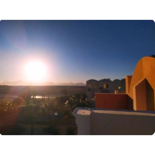 One bedroom flat with large terrace in a villa with swimming pool