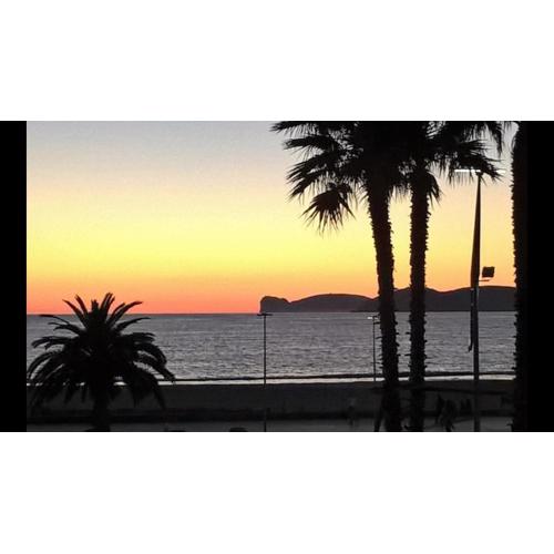 Orange Sunset, seaview & beach front