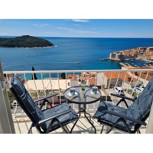 Panoramic sea and Old town view Dubrovnik