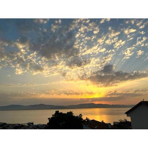 Panoramik deniz manzaralı dubleks