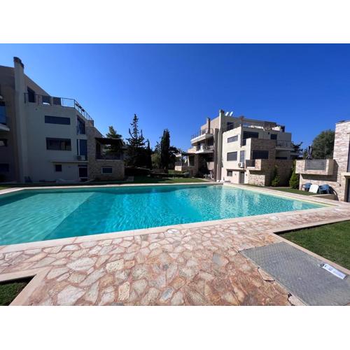 Pool apartment 5 minutes walk from beach