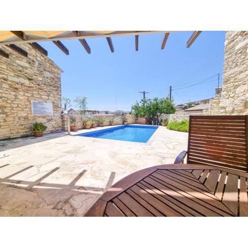 Poolside Escape Studio In Skarinou Village with Pool facilities