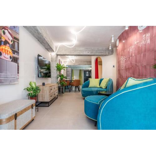 Pop art gem with paintings by local artist by REMS