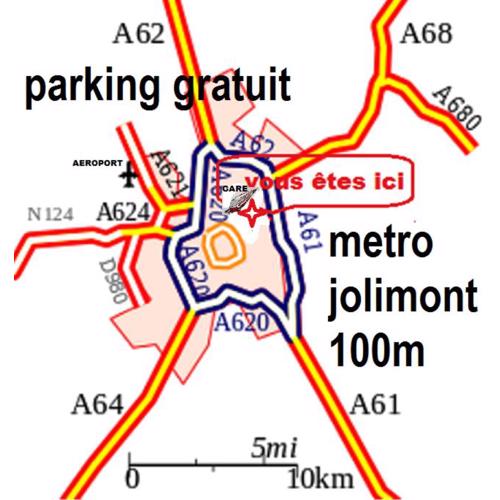 Pratique, Complet Sûr, Métro et Parking; Proche du Centre, de la Gare, de la Rocade, d\