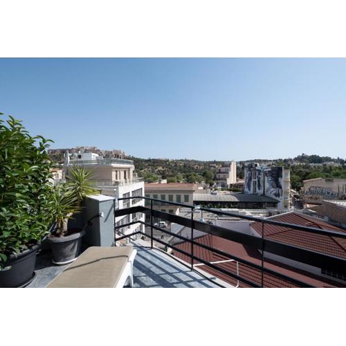 Psirri 1BR Loft with Acropolis View