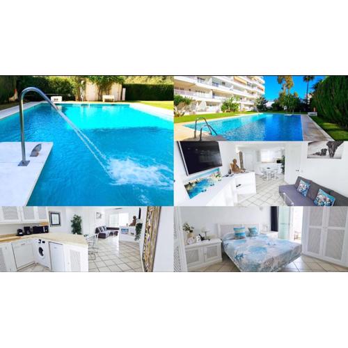 Puerto Banus 2linea playa,piscina y parking