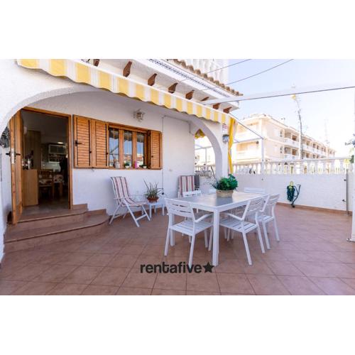 rentafive - 8pax - Terraza - 1min playa