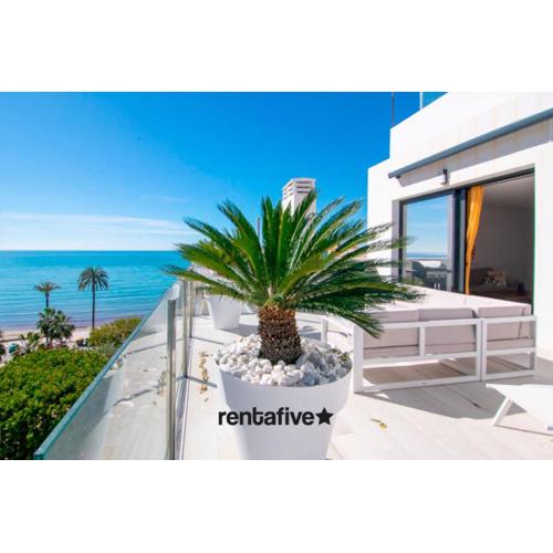 rentafive Ático Vistas al mar 1 min playa