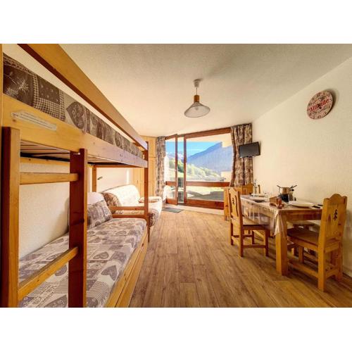 Résidence Caron - Studio lumineux · Départ et retour skis aux pieds · Balcon MAE-2734