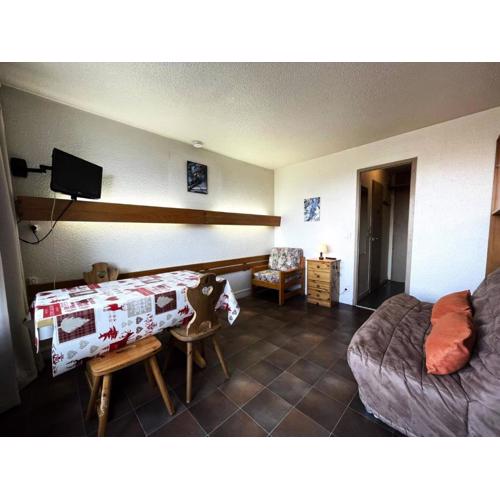 Résidence Chaviere - Studio avec petit balcon et baignoire au pied des pistes MAE-4264