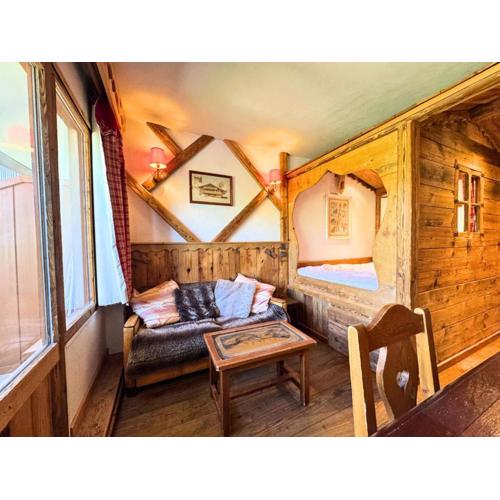 Résidence Necou - Studio avec lit clos savoyard au bord des pistes MAE-5374