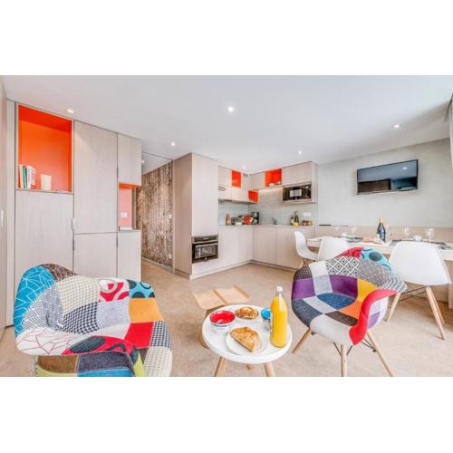Résidence Palafour - Complètement rénové en 2018, élégant 2 pièces confort moderne - balcon - vue Grande Sassière MAE-3390