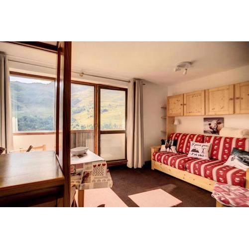 Résidence Sarvan - Appartement lumineux · Départ et retour skis aux pieds · Balcon MAE-2494