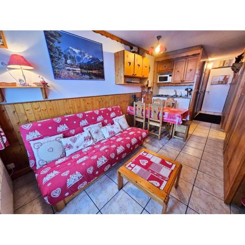 Résidence Villaret - Grand studio 4 personnes aux pieds des pistes, vue montagne. MAE-8891