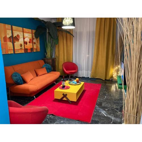 Retro living apartment