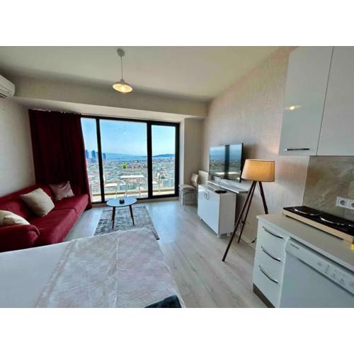 Romantic Getaway Studio Suite Sea View at Kartal