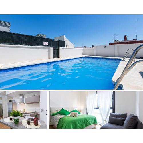 Romántico Estudio con Piscina