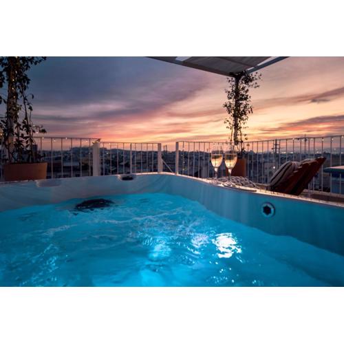 Rooftops of Athens-Acropolis Studio Jacuzzi & View