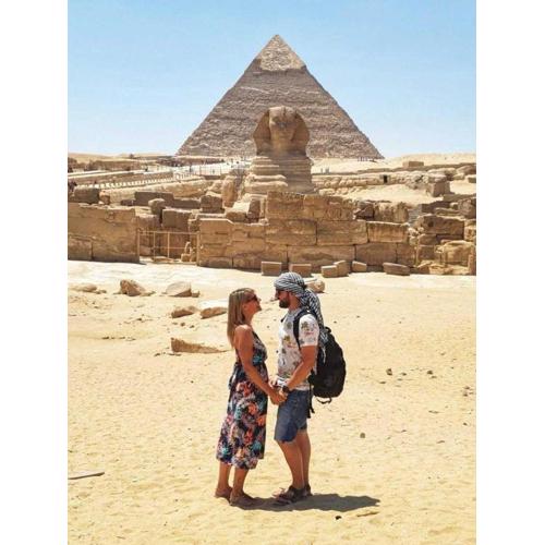 Royal tomps of the pyramids view