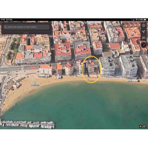 Ruim appartement aan het strand met 4 slaapkamers