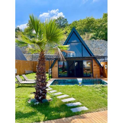 Sakarya Sapanca Kurtköy Dibektaş da 2 oda 1salon Özel Havuz -Göl Manzaralı - 5 Kişilik Bungalov-BNG-117-C
