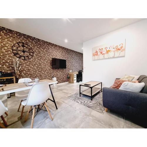Saun arene grand T2 proche gare avec sauna