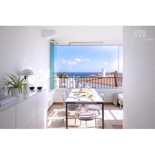Scandinavian style apartment with amazing sea views and south west facing sunny terrace in Miraflores walking distance to the beach!