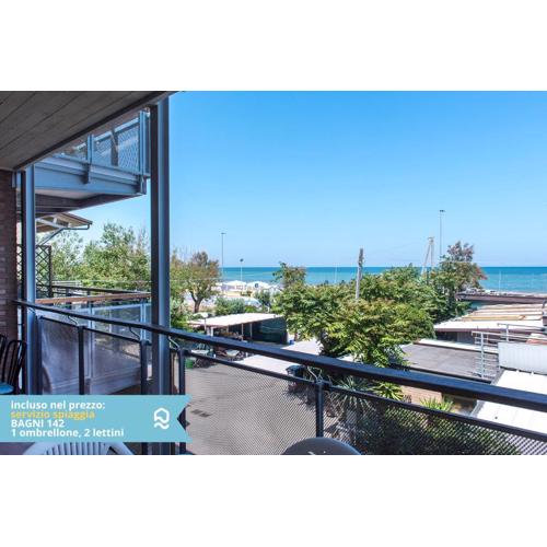 SE002 - Senigallia, bilocale fronte mare con spiaggia inclusa