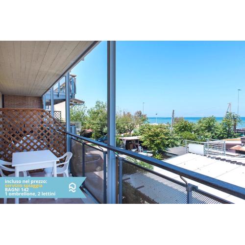 SE003 - Senigallia, bilocale sul mare con spiaggia
