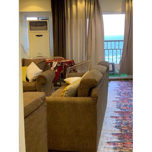 Sea view apartment for rent sidi beshr for families