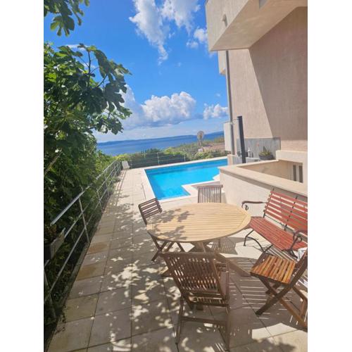 Sea view haven with swimming pool