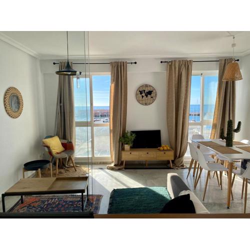 Seafront in Marbella with pool and garage